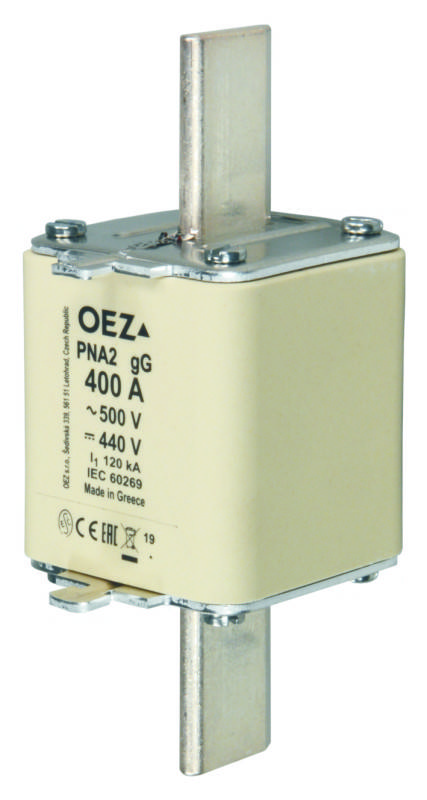 50A NH-Sicherung gG Sicherungsgröße = 2, 500V/AC und 440V/DC, 3 Stück-0