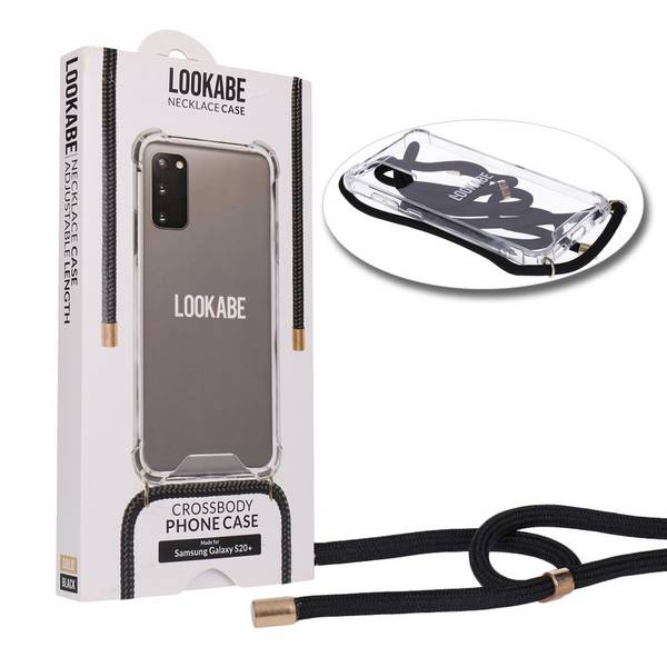 Lookabe Handykette für Samsung Galaxy S20 Plus Gold/Schwarz