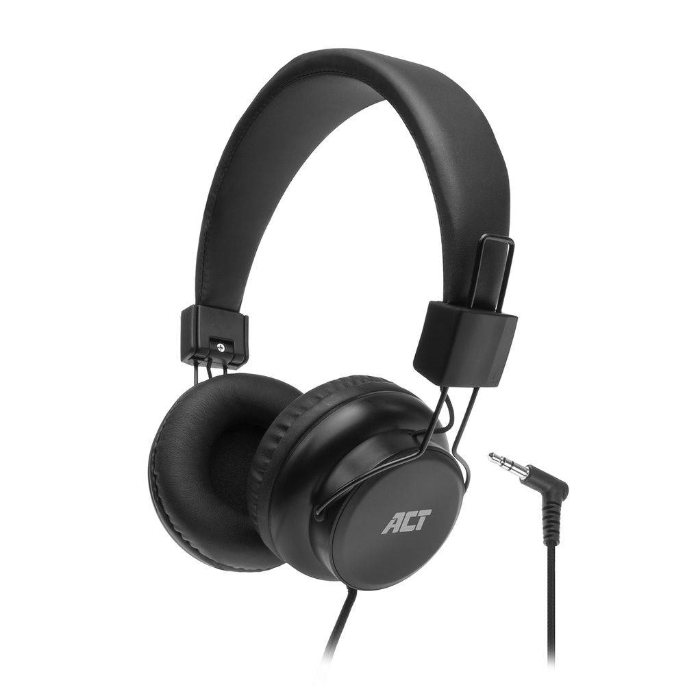 ACT AC9300 Kopfhörer | Stereo | faltbar | 3,5 mm Audiobuchse | Schwarz-0