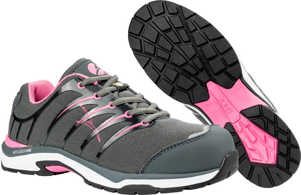 albatros TWIST PINK WNS LOW robuster Damen-Sicherheitsschuh S1P grau/pink Gr. 39-4
