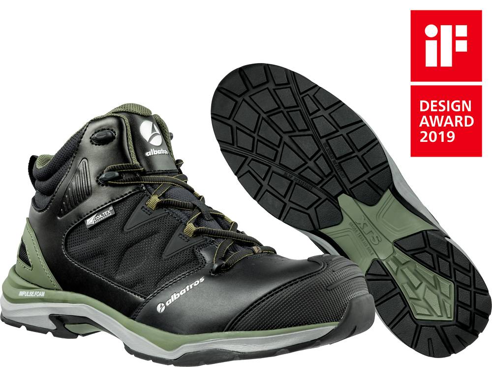 albatros ULTRATRAIL OLIVE CTX MID hoher sportlicher Sicherheitsschuh S3 schwarz/oliv Gr. 42-3