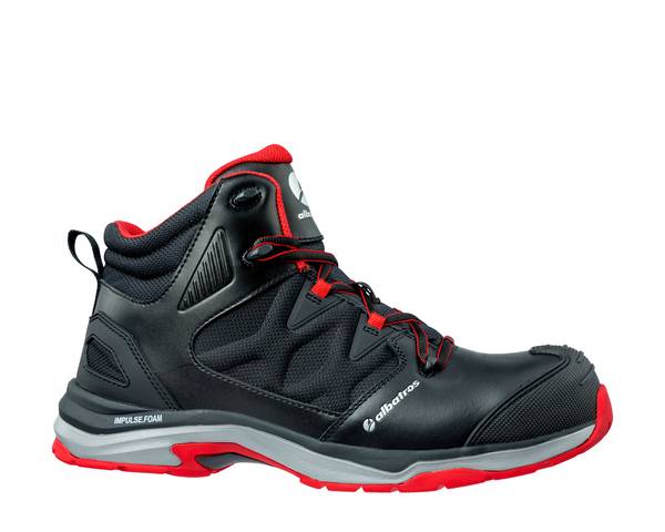 albatros ULTRATRAIL BLACK MID hoher sportlicher Sicherheitsschuh S3 schwarz/rot Gr. 40