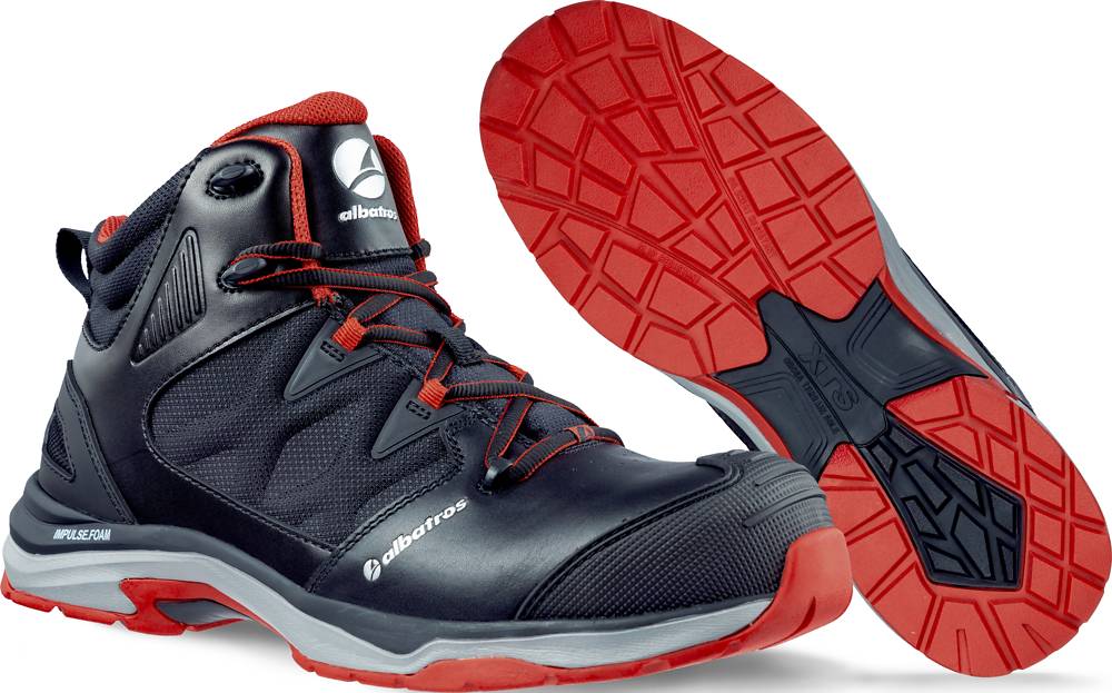 albatros ULTRATRAIL BLACK MID hoher sportlicher Sicherheitsschuh S3 schwarz/rot Gr. 40-4