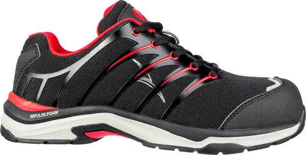 albatros TWIST RED WNS LOW robuster Damen-Sicherheitsschuh S1P schwarz/rot Gr. 36