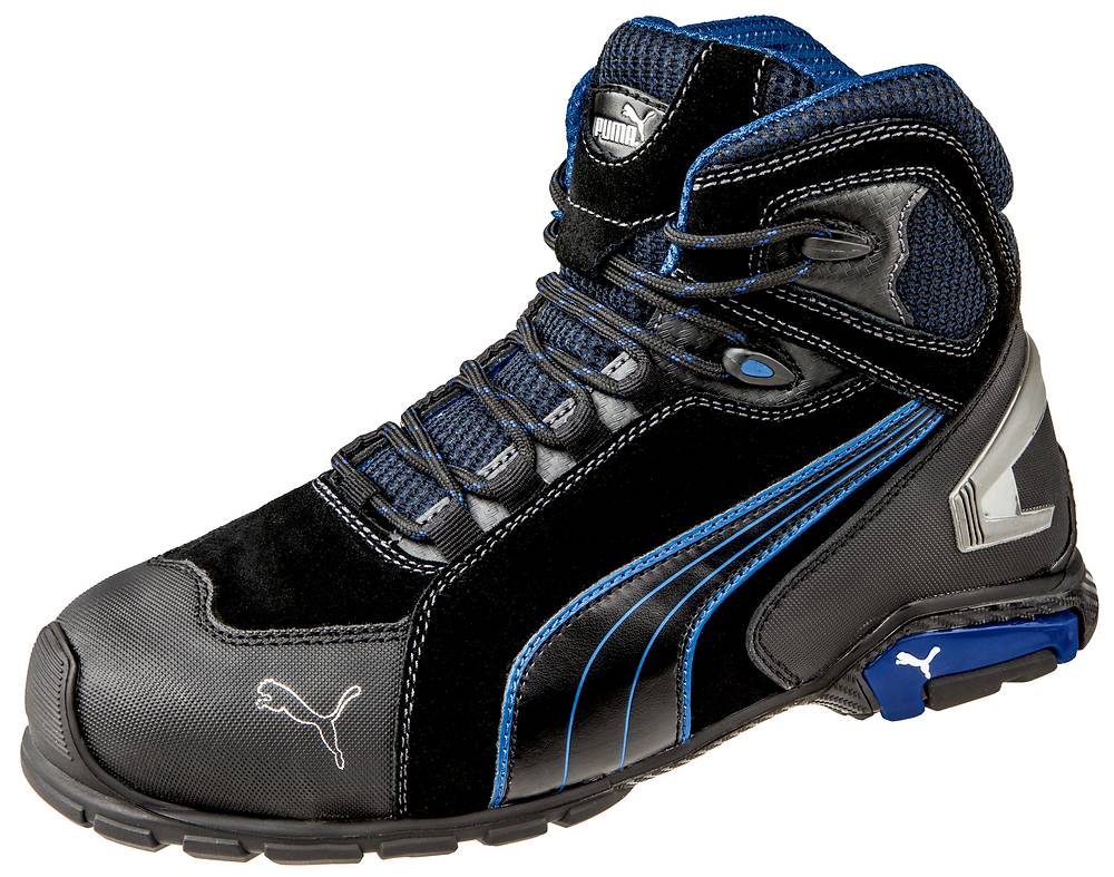 Puma RIO BLACK MID robuster hoher Sicherheitsschuh S3 schwarz/blau Gr. 40