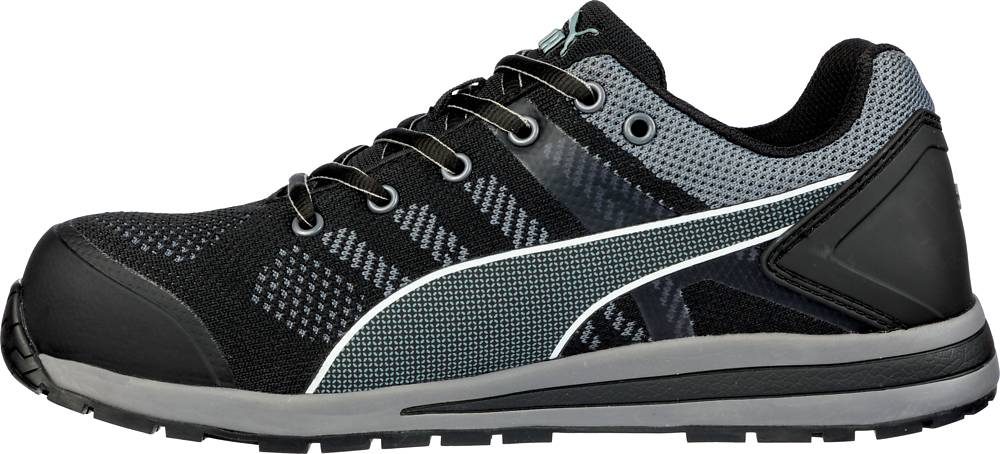 Puma ELEVATE KNIT BLACK LOW streetstyle Sicherheitsschuh S1P schwarz/grau Gr. 43-1