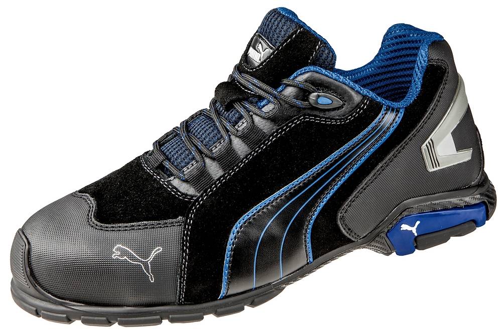 Puma RIO BLACK LOW robuster Sicherheitsschuh S3 schwarz/blau Gr. 45-0