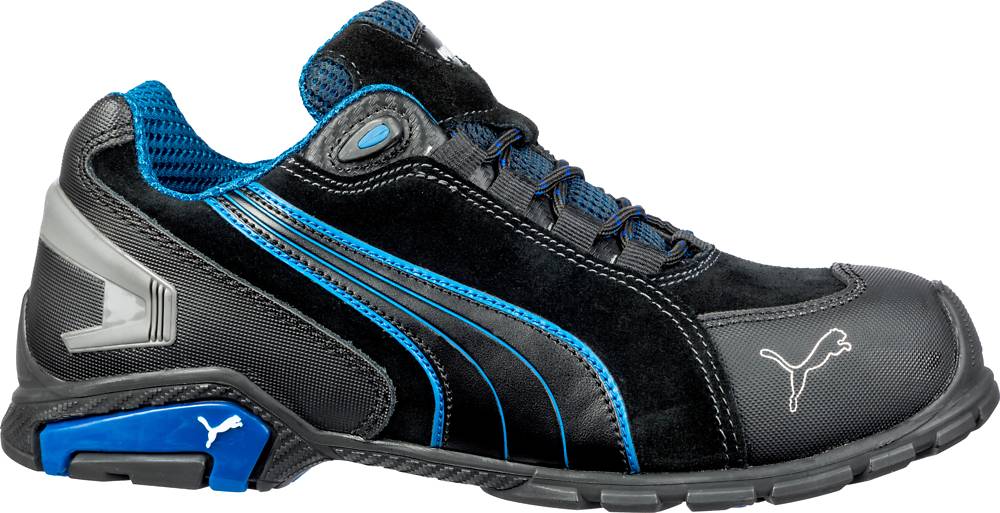 Puma RIO BLACK LOW robuster Sicherheitsschuh S3 schwarz/blau Gr. 45-1