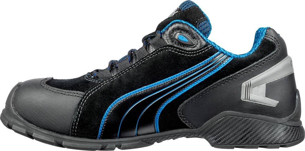 Puma RIO BLACK LOW robuster Sicherheitsschuh S3 schwarz/blau Gr. 45-2