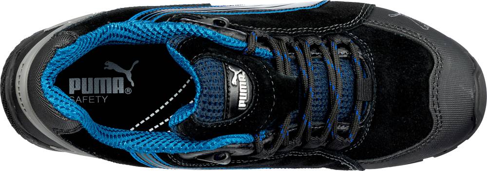 Puma RIO BLACK LOW robuster Sicherheitsschuh S3 schwarz/blau Gr. 45-4