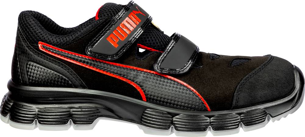 Puma AVIAT LOW bequeme Sicherheitssandale S1P schwarz/rot Gr. 41-1