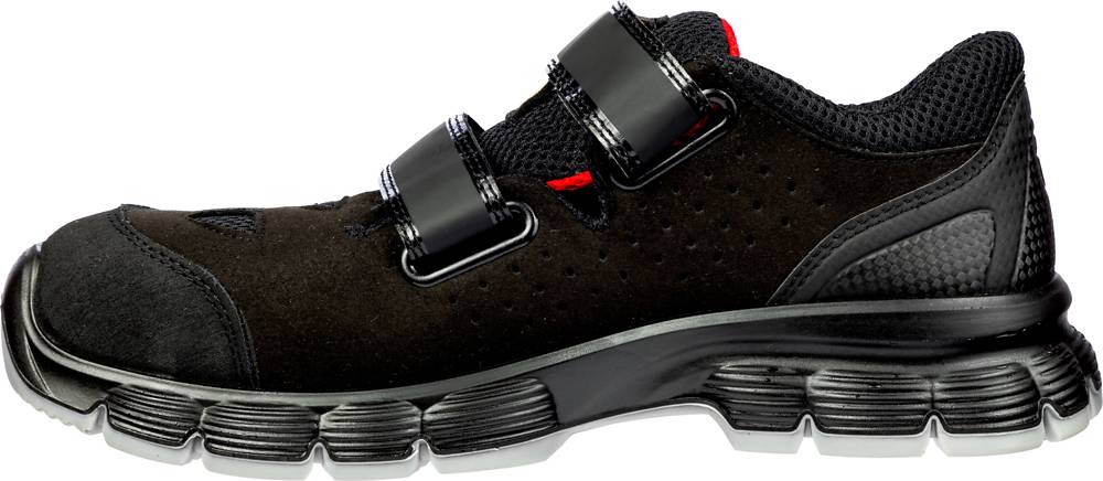 Puma AVIAT LOW bequeme Sicherheitssandale S1P schwarz/rot Gr. 41-2