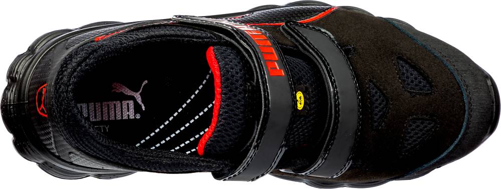 Puma AVIAT LOW bequeme Sicherheitssandale S1P schwarz/rot Gr. 41-4