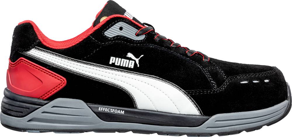 Puma AIRTWIST BLK/RED LOW streetstyle Sicherheitsschuh S3 schwarz/rot Gr. 39