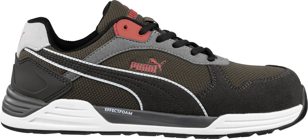 Puma streetstyle Sicherheitsschuh FRONTSIDE IVY LOW S1P ESD braun/efeu Gr. 42-0