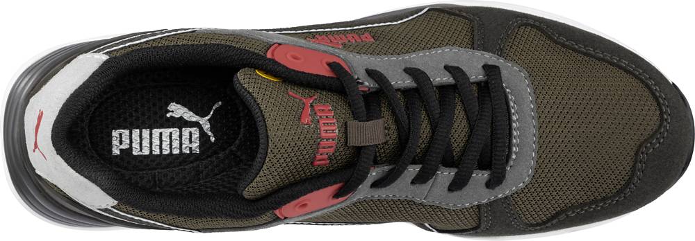 Puma streetstyle Sicherheitsschuh FRONTSIDE IVY LOW S1P ESD braun/efeu Gr. 42-3