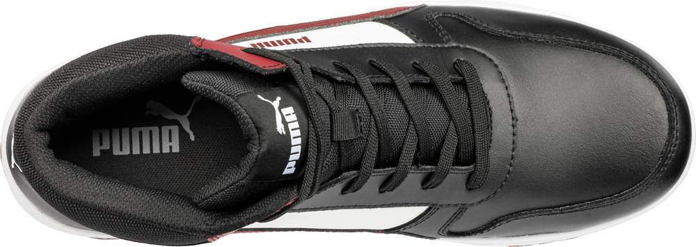 Puma sportlicher Sicherheitsschuh FRONTCOURT MID S3L ESD schwarz/weiß/rot Gr. 48-3