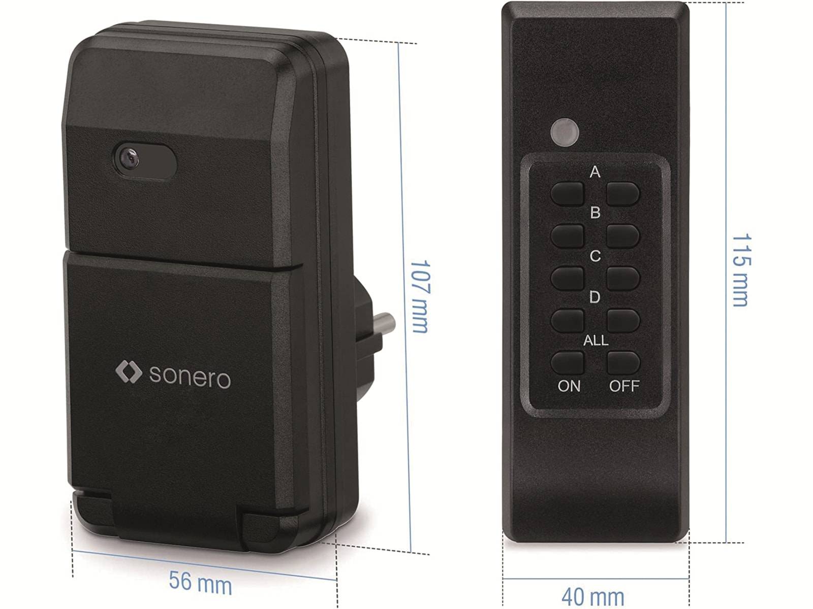 SONERO Funksteckdosen-Set S-RCS301, Outdoor-1