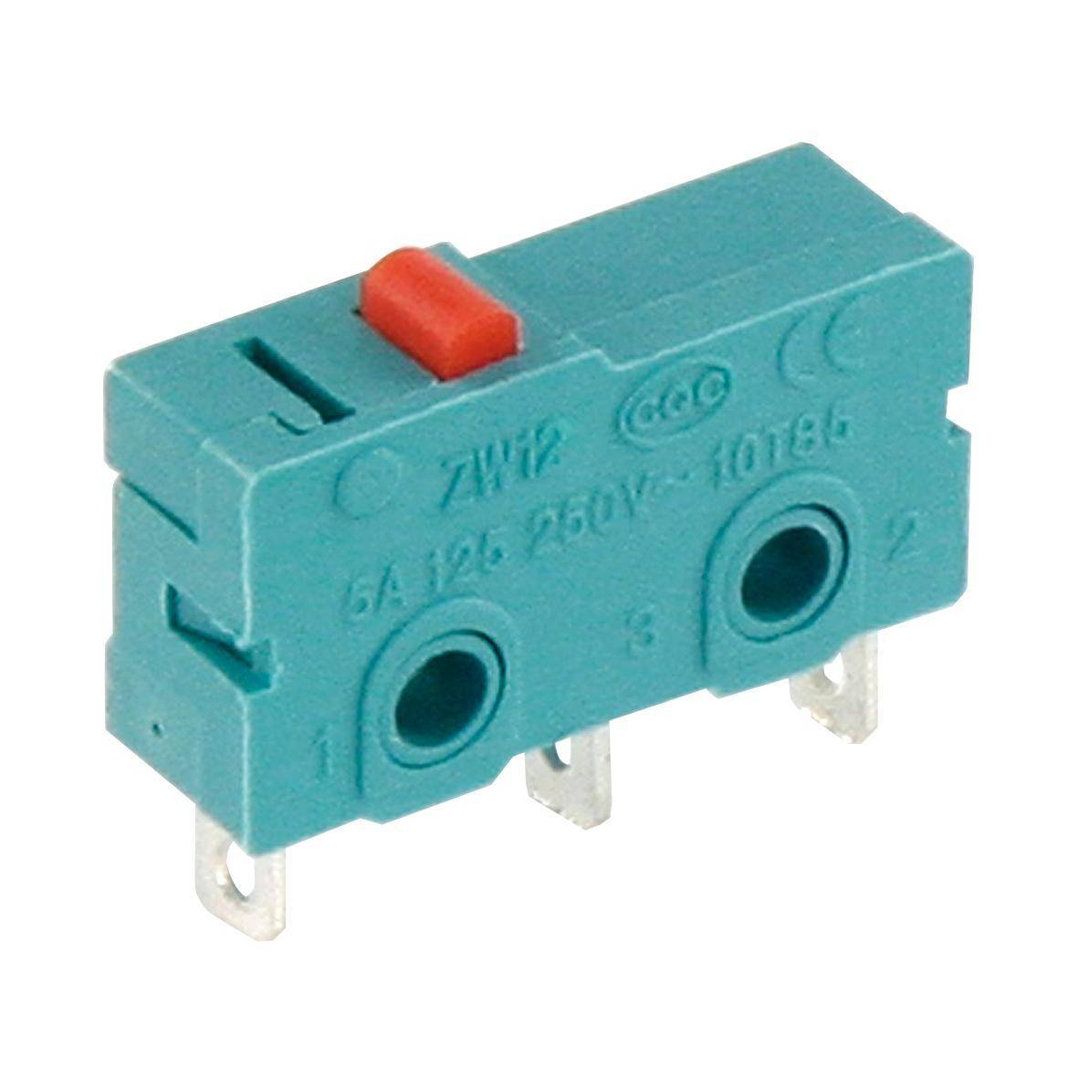 Microschalter McPower, 250V/5A, 3-polig, gefedert, Taster: EIN/EIN-0