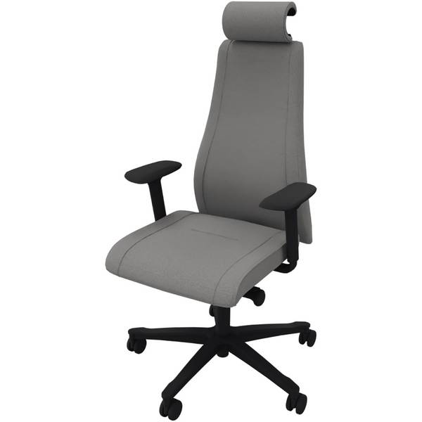 Bürodrehstuhl Viden Pro Armlehne sw/gr