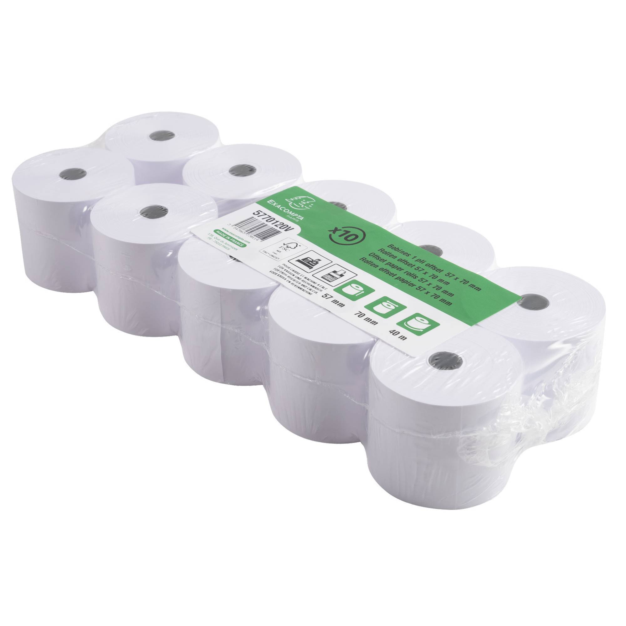 Kassenrolle 57mmx40m 10 St./Pack.-1