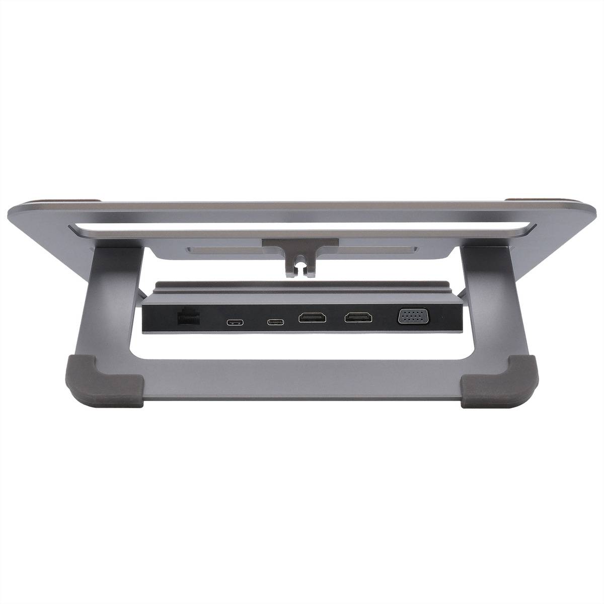 EXSYS EX-1223HM 12 in 1 USB-C Dockingstation, mit Notebook Stand für Notebook, Matebook und MacBook-2