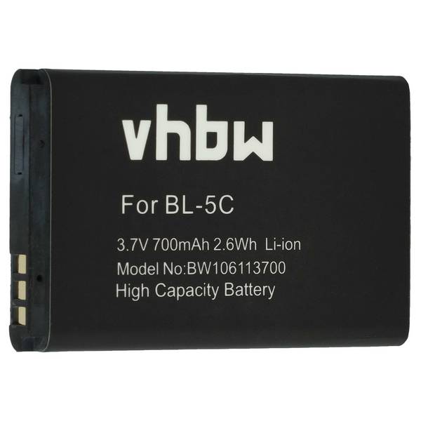 vhbw 1x Akku kompatibel mit Auro Utano V2 | S201 schnurlos Festnetz Telefon (700 mAh, 3,7 V, Li-Ion)