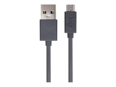 LOGI USB-A to micro chrg. cable GRPH Peripheriegeräte & Zubehör Kabel & Adapter - USB &-0