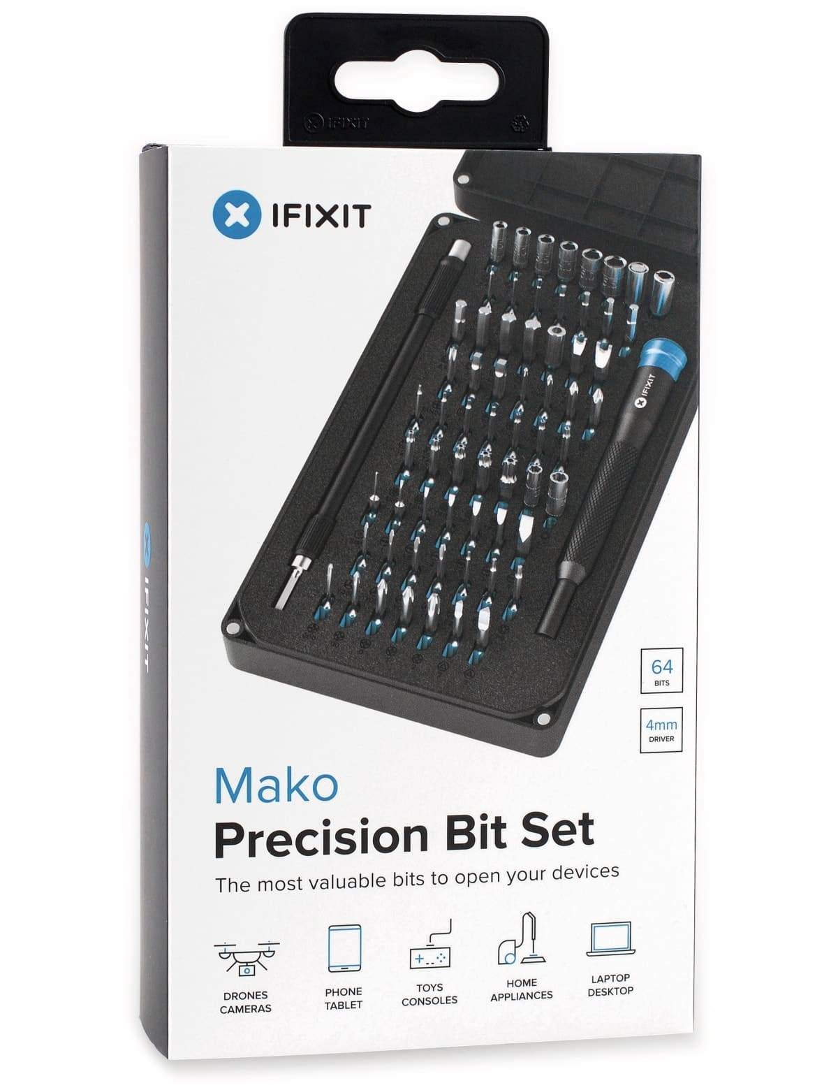 Symbolbild für iFixit Mako Driver Kit 145299-4 Bit-Set Schlitz, Kreuzschlitz Phillips, Innen-Vierkant (Robertson), Innen-Sechsrund (TX)