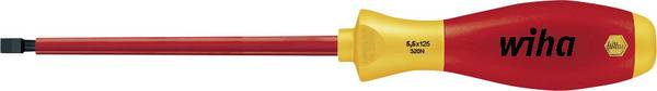 VDE Schlitz-Schraubendreher Wiha 320N 00820 Klingenbreite: 2.5 mm Klingenlänge: 75 mm