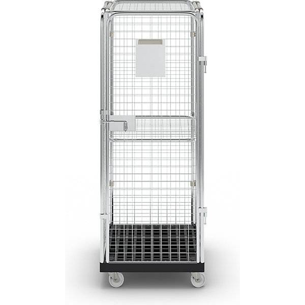 Rollbehälter mit Gitterwänden 5-seitig Anti-Diebstahl mit Zwischenboden. TAKKT Industrial & Packaging GmbH-2