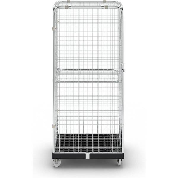 Rollbehälter mit Gitterwänden 5-seitig Anti-Diebstahl mit Zwischenboden. TAKKT Industrial & Packaging GmbH-3