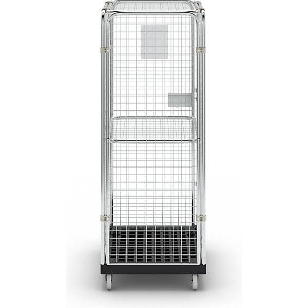 Rollbehälter mit Gitterwänden 5-seitig Anti-Diebstahl mit Zwischenboden. TAKKT Industrial & Packaging GmbH-4