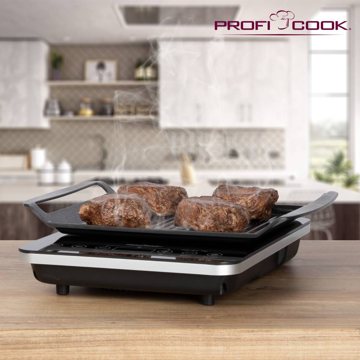 Profi Cook PC-ITG 1130 Elektro Grill Schwarz, Silber-2