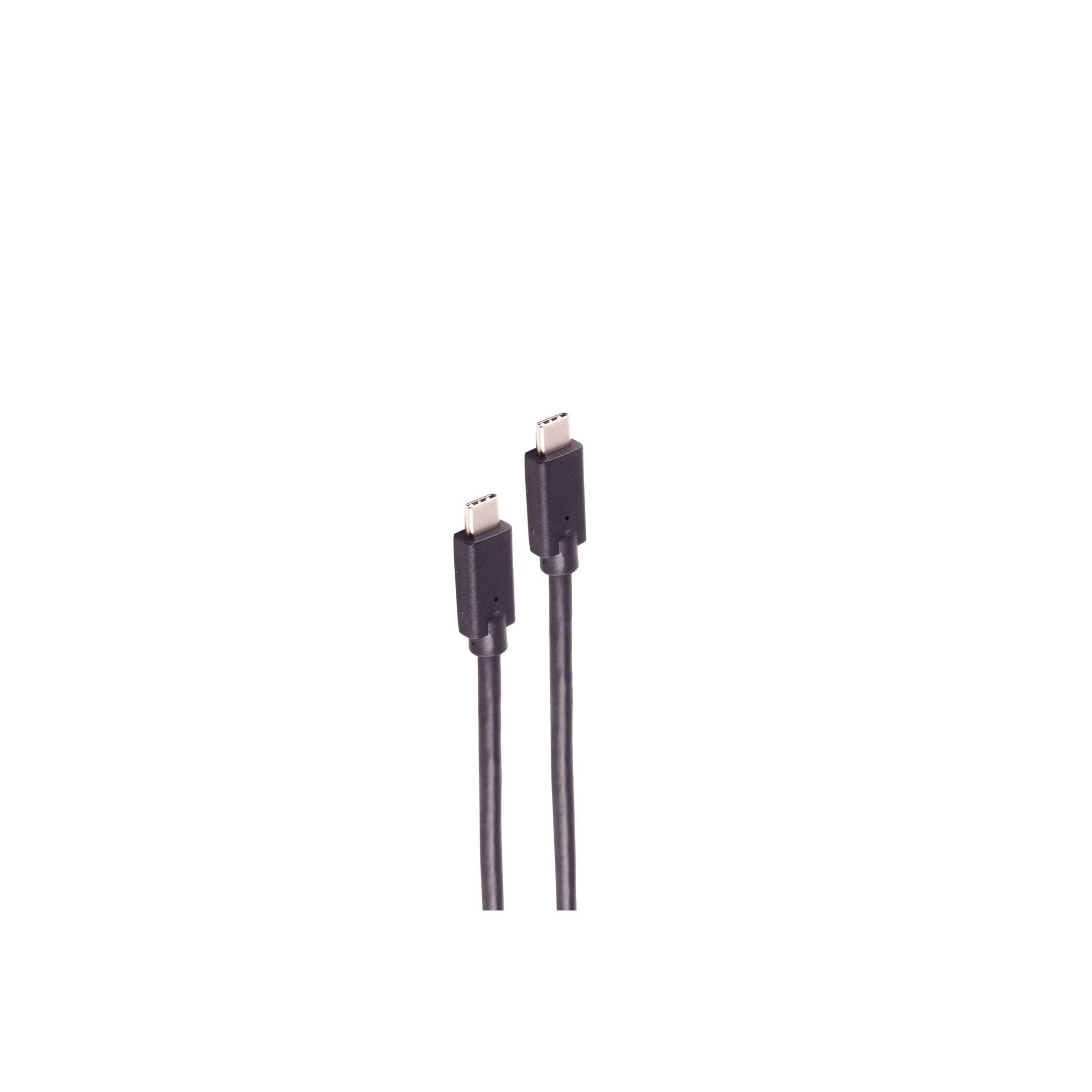 USB-C Verbindungskabel, USB Kabel Typ-C Stecker auf Typ C Stecker, 3.2 Gen 2x2, 100W, 0,25m-0