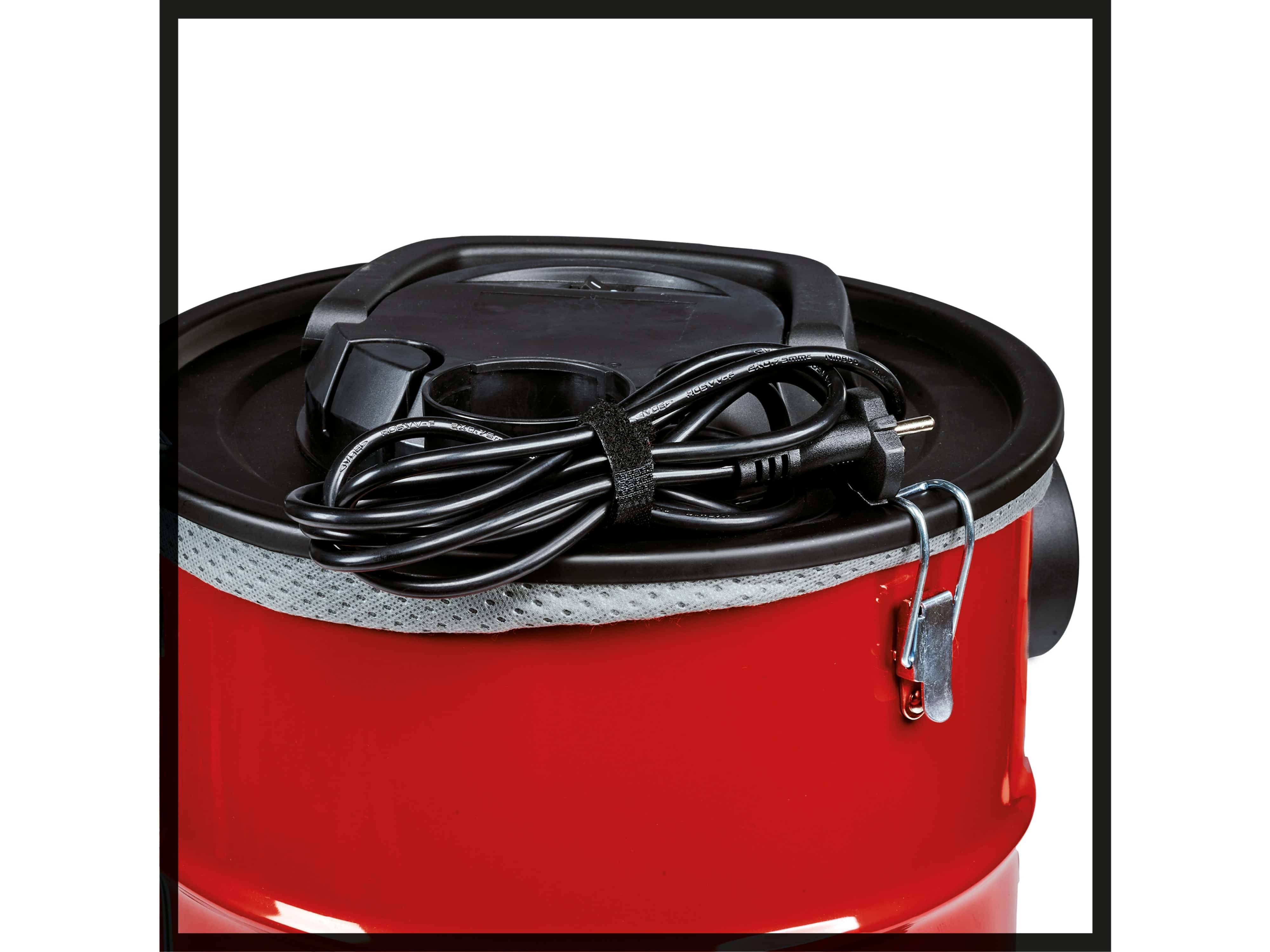 Einhell TC-AV 1720 DW, 20 l, Beutellos, Schwarz, Rot, 1,2 m, 3,6 cm, Trocken-4