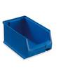 12 Stück Sichtlagerbox 3.0 Kunststoff Kasten Kiste Schütte stapelbar 235x145x125mm - Blau