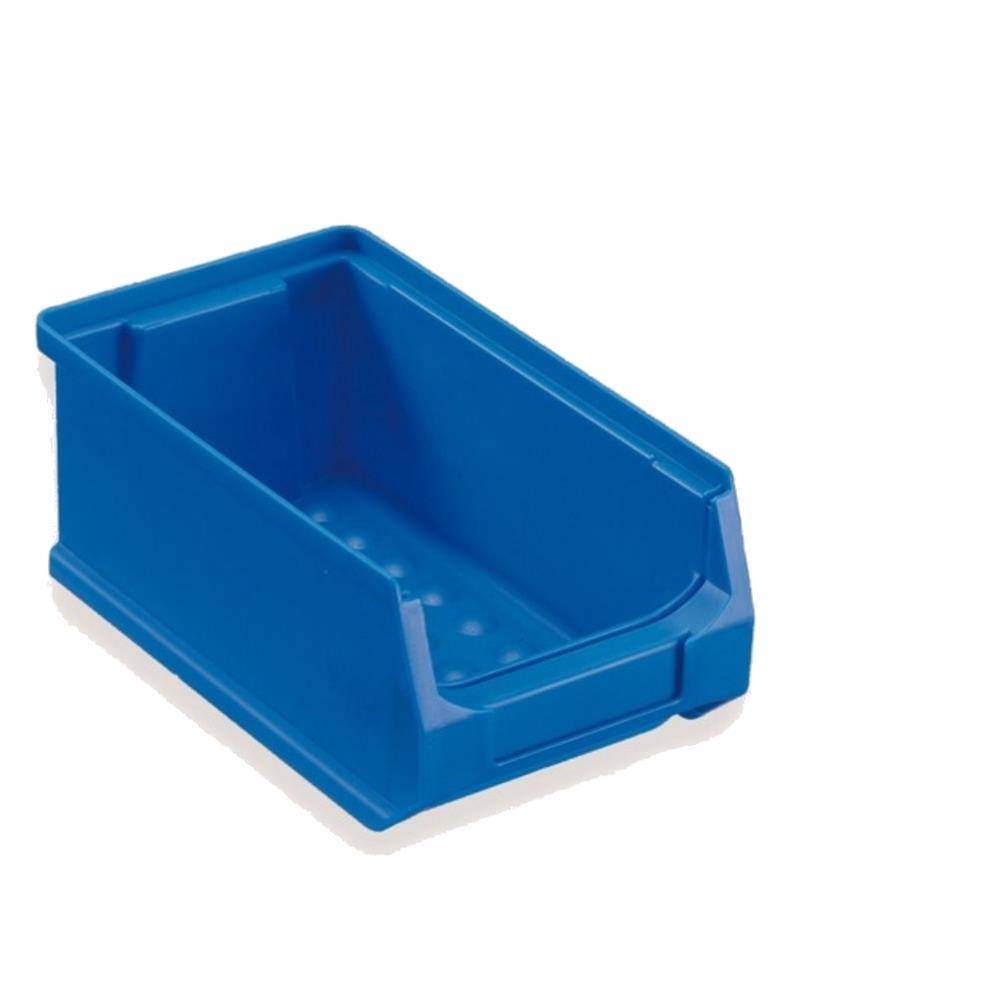 20 Stück Sichtlagerbox 2.0 Kunststoff Kasten Kiste Schütte stapelbar 175x100x75mm - Blau-0