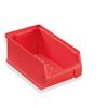 10 Stück Sichtlagerbox 2.0 Kunststoff Kasten Kiste Schütte stapelbar 175x100x75mm - Rot