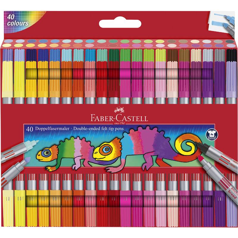 FABER-CASTELL - Doppelfasermaler 40er Etui-0