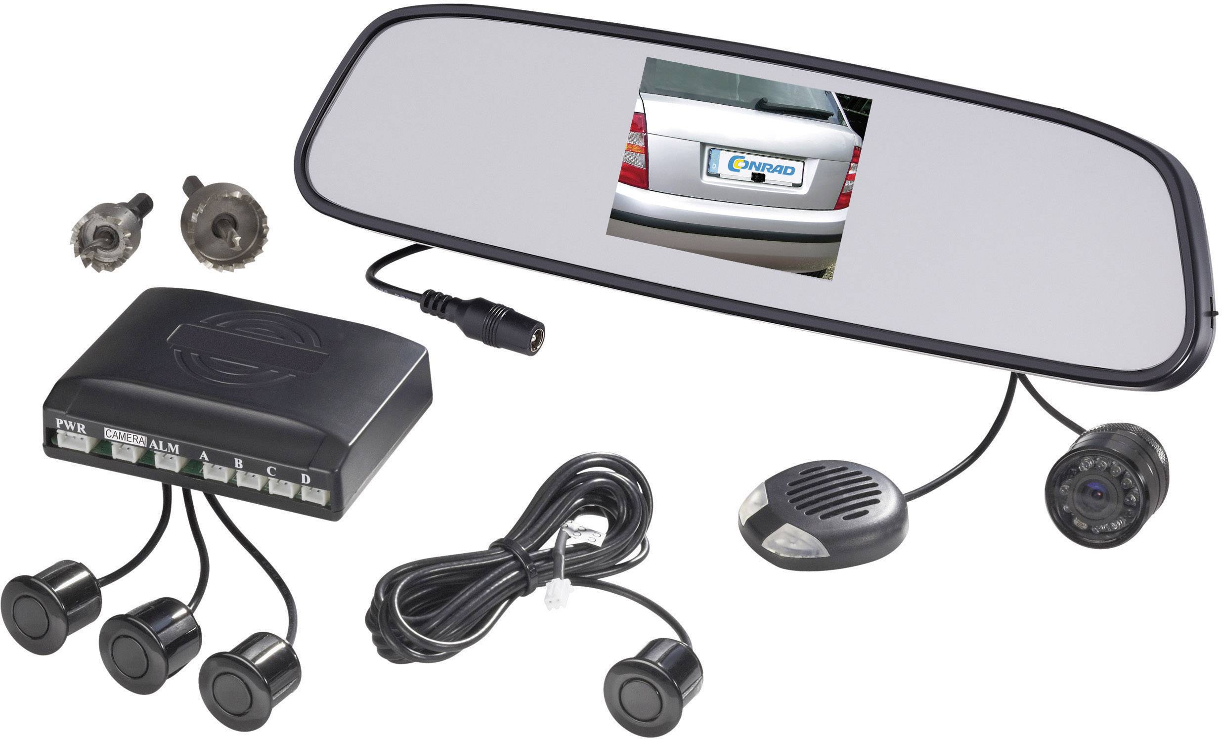 Equipement auto- Système vidéo de recul sans fil, radar de distance, système LED IR supplémentaire