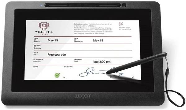 Wacom 10.1 Stift-Display DTU-1031AX Tablet, LCD Anzeige, Digitalisierer, Kabelgebunden Schwarz