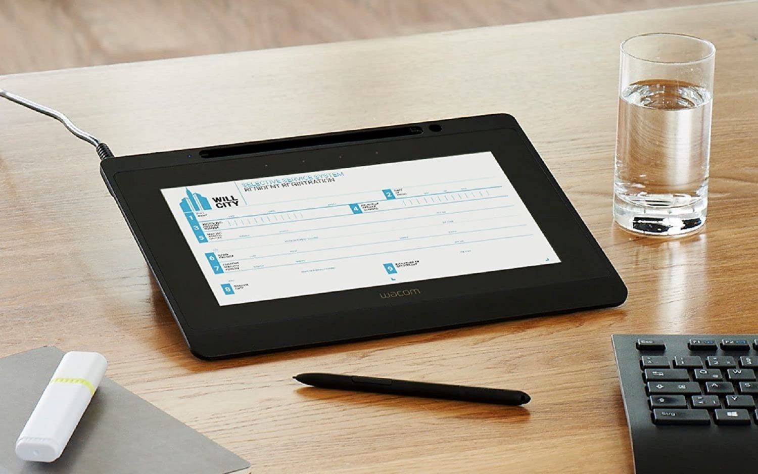 Wacom 10.1 Stift-Display DTU-1031AX Tablet, LCD Anzeige, Digitalisierer, Kabelgebunden Schwarz-4