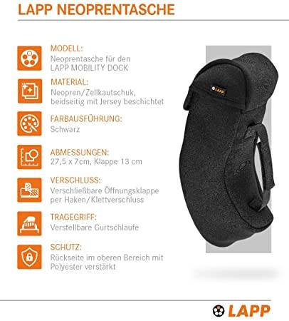 LAPP 64712 Schutzhülle für Ladegerät Mobility Dock mobile Ladestation Typ 2 E-Auto Aufbewahrungstasche Neoprentasche-1