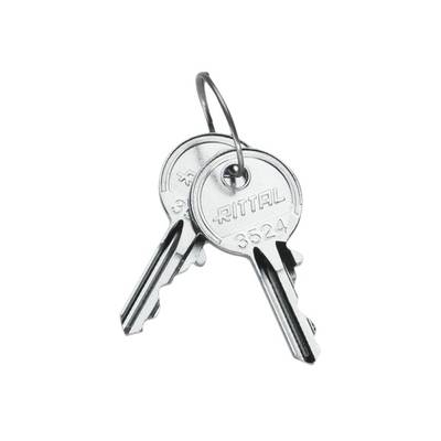Rittal SZ Schlüssel für Sicherheitsschloss 3524 E Stahl // Packung a 2 Stück