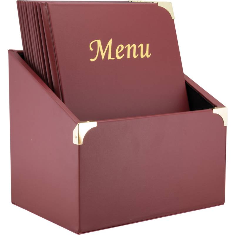 Securit Speisekarten-Mappe BASIC, DIN A4, weinrot, 10er Box (70020518)