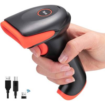 Tera Pro Bluetooth Barcode Scanner QR Code 2.4GHz Wireless USB Connected HW0002-O-0