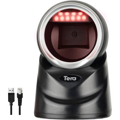 Tera Pro 2D QR Desktop Barcode Scanner Omnidirektional Scankopf USB Wired Handsfree Modell 9100-0