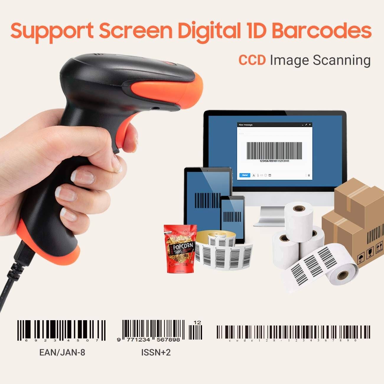 Tera Pro Barcode-Scanner USB Handheld CD Barcode,1D 2500 C-2