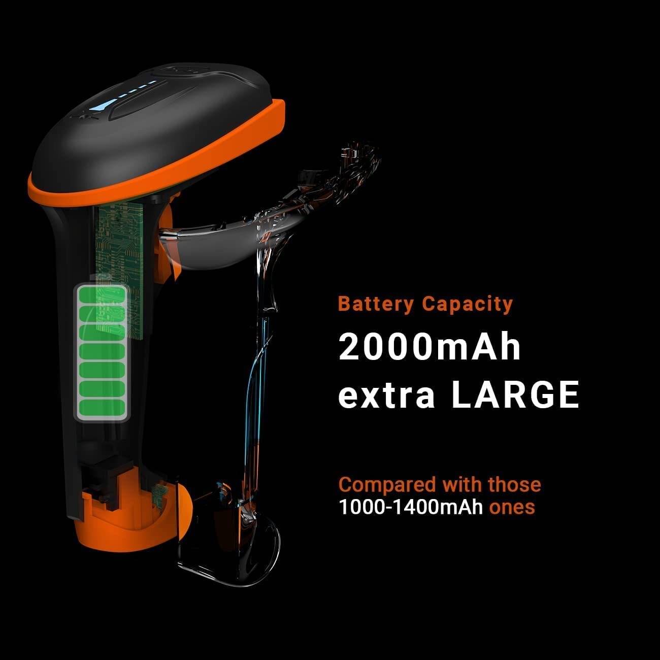 Tera Kabelloser Handheld-Barcode-Scanner 1D Wireless USB Akku 2000mAh Modell 5100 Orange-2